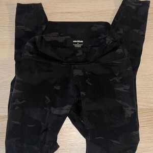 Colorful Black Camouflage Women's Leggings